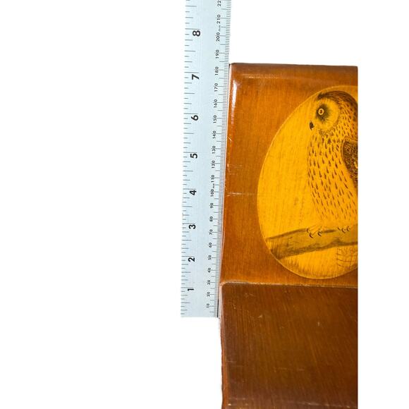Vintage MCM Bookends Solid Wood Owl Design 1970’s - Picture 7 of 8